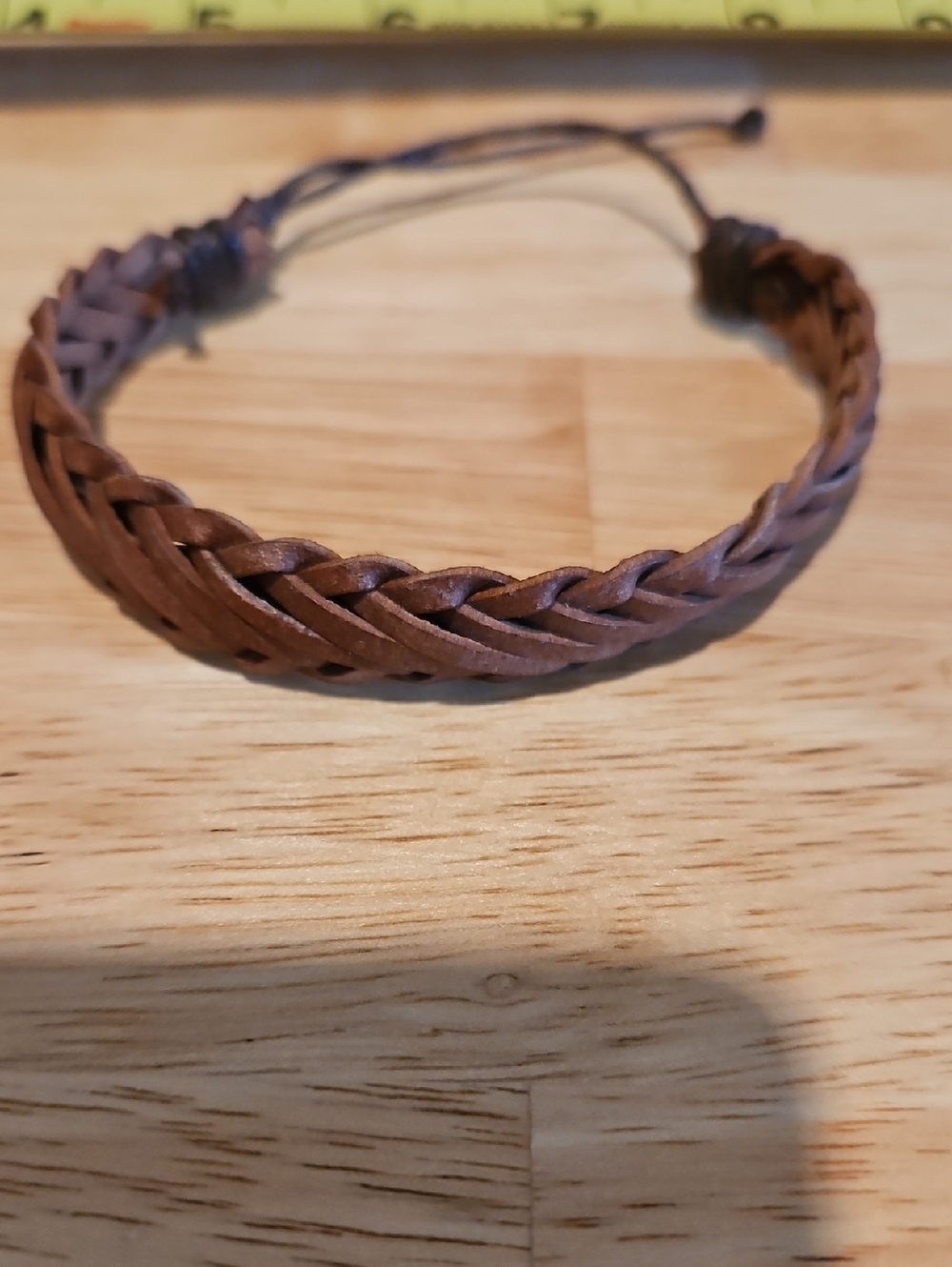 paparazzi Brown Braided Leather Adjustable Men's Bracelet